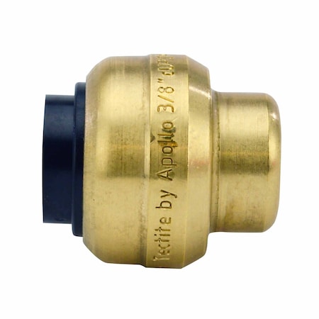 Apollo 3/8 in. Brass Push-To-Connect Cap FSBCAP38